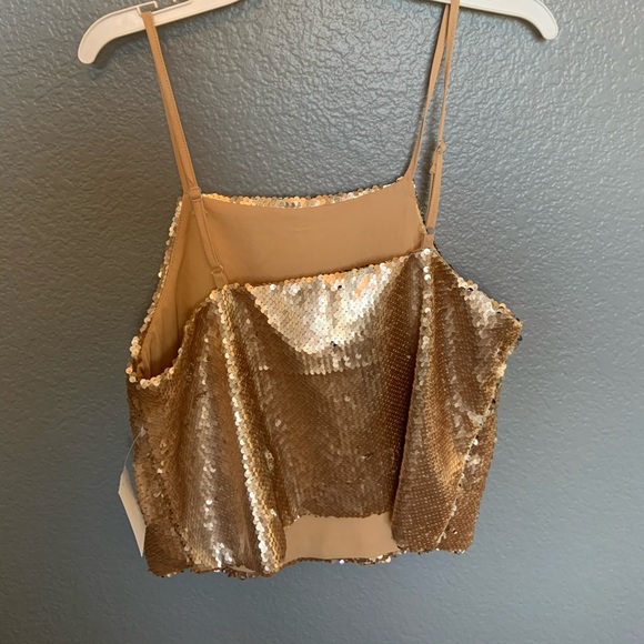 Gold sparkly tank top - Picture 4 of 4